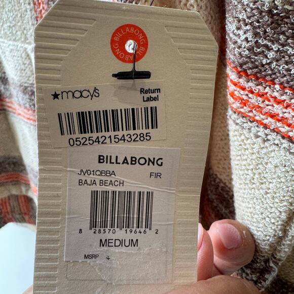 BILLABONG Women's Baja Beach Hooded Sweater Medium NWT - Picture 8 of 8
